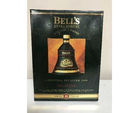 A Bell's Old Scotch Whiskey Christmas decanter, box and sealed - 1994