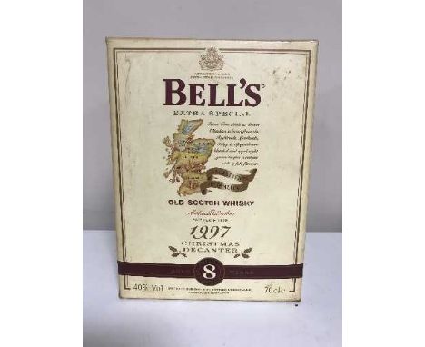 A Bell's Old Scotch Whiskey Christmas decanter, box and sealed - 1997