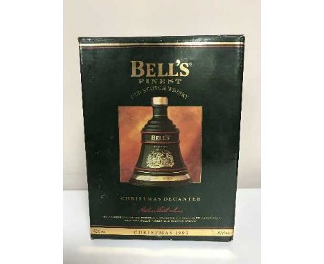 A Bell's Old Scotch Whiskey Christmas decanter, box and sealed - 1993