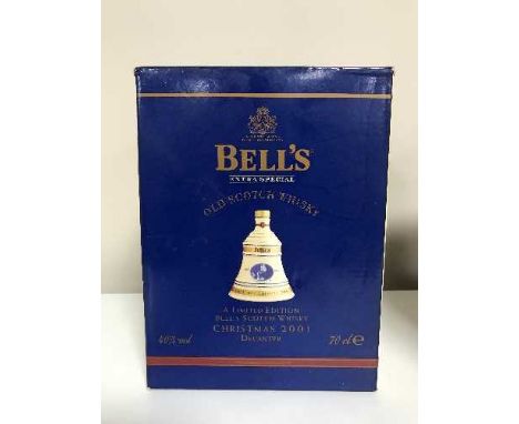 A Bell's Old Scotch Whiskey Christmas decanter, box and sealed - 2001