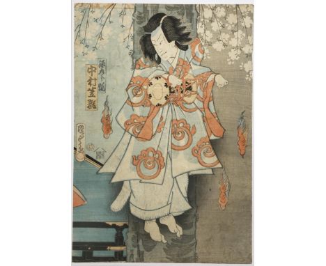 A JAPANESE WOODBLOCK PRINT MEIJI PERIOD, 19TH CENTURY By Utagawa Kunisada II (1823-1880) and depicting an actor dressed as Ge