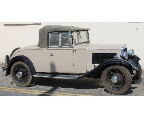 1934 AUSTIN 12/4 ETON DOCTOR'S COUPE TOURER, registration number: BPG 644, chassis no. 813333, HP553.   Two seater tourer bod