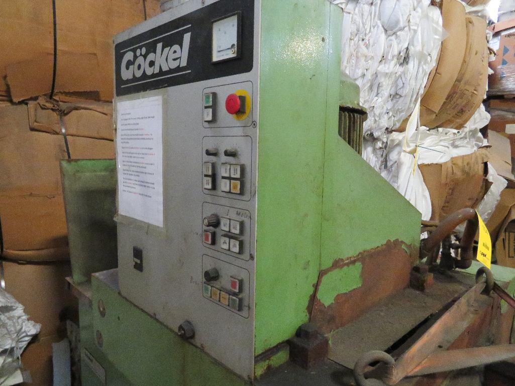 Gockel 165 in., 30 HP Knife Grinder Type G65el, S/N 8349