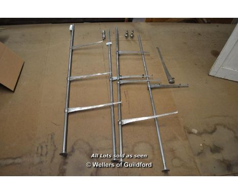 TWO SETS OF FRENCH PATISSERIE SHELF BRACKETS