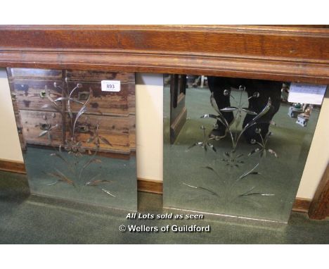 *PAIR OF BRILLIANT CUT PANEL MIRRORS