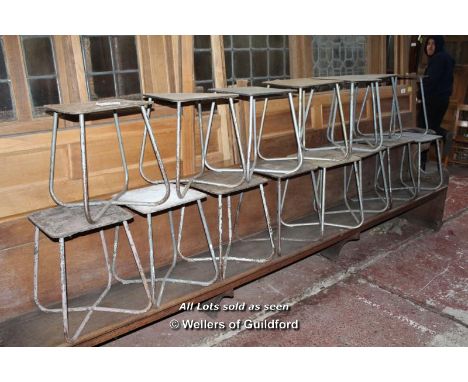 *FOURTEEN EASTERN EUROPEAN ARMY CANTEEN STOOLS [0]