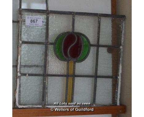 *LEADED LIGHT GLASS PANEL