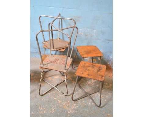 *SIXTEEN EASTERN EUROPEAN ARMY CANTEEN STOOLS [0]