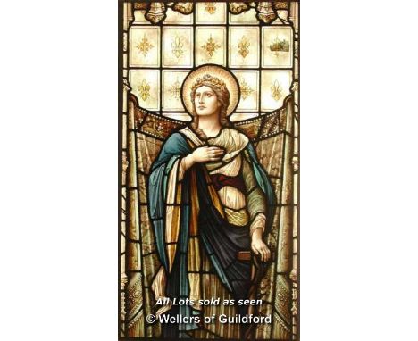 *SINGLE LIGHT WINDOW DEPICTING HOPE 2700MM HEIGHT X 750MM WIDTH