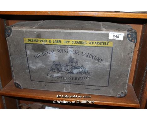 *VINTAGE LAUNDRY BOX TOP