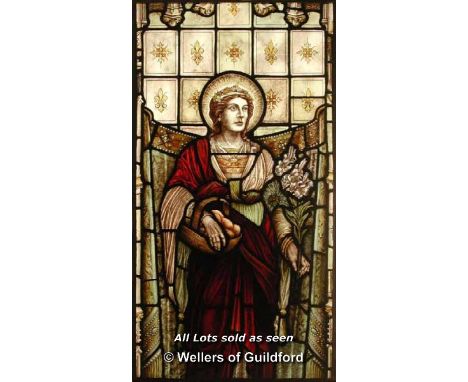 *SINGLE LIGHT WINDOW DEPICTING FAITH 2700MM HEIGHT X 750MM WIDTH