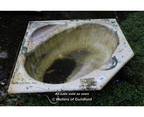 *CAST IRON SMALL CORNER WASH BASIN