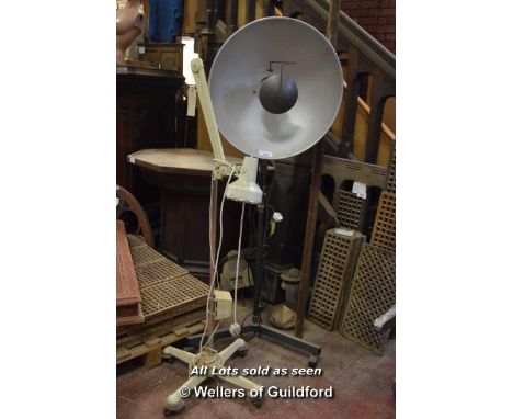 *TWO INDUSTRIAL LIGHT FITTING ON STANDS