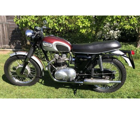 A 1969 Triumph Tiger 100 500cc motorcycleRegistration No. SRL754HChassis No. HC24676Engine No. T100SSHC24676Odometer:06067Col