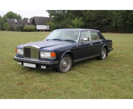 A 1984 Rolls Royce Mk 1 Silver Spur 6750cc four door saloonReg No. A637VUUChassis No. SCAZS0008ECH08451Engine No. 08451In blu