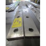 (2) Shear Blades, 148"L X 3 3/4" H X 7/8" Wide, 8" C.C. Bolt Holes
