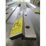 (2) Shear Blades, 150"L X 2 7/8" H X 7/8" Wide, 8" C.C. Bolt Holes