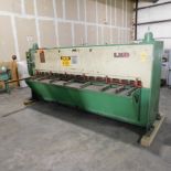 LVD Model JS 25/10 Hydraulic Power Squaring Shear, s/n 13352, New 1987, 10" X 1/4" Capacity, 30"
