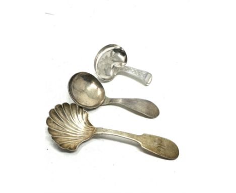 3 x .925 sterling silver caddy spoons