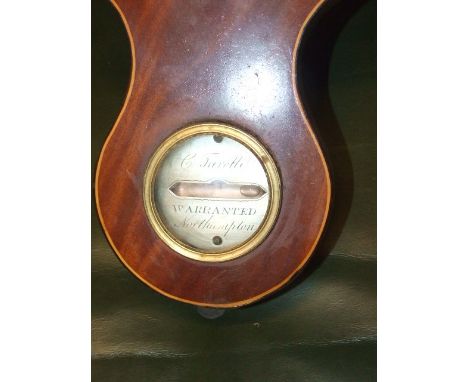 Antique Banjo Barometer G Faretti Northampton