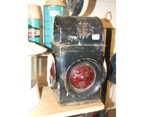 Vintage Kenyons Roadside Lamp &amp; modern candle lamp