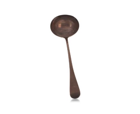 GEORGE IV SILVER SOUP LADLE, (LIKELY) GEORGE DAY, LONDON 1824 Old English pattern33.5cm longQty: approx. 213g