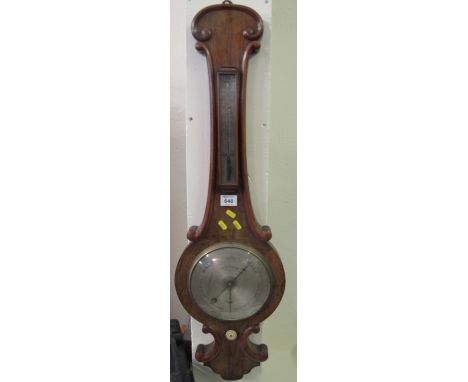 19th Century wheel barometer marked J.J. Lockwood, Preston.(B.P. 24% incl. VAT)
