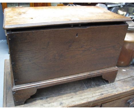 18th/19th Century coffwr bach of plain rectangular form on bracket feet. (B.P. 24% incl. VAT) CONDITION REPORT: Top is now on