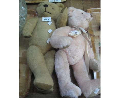 Modern Dean's ragbook Eleanor teddy bear no. 82/100, together with a vintage teddy bear with stitched nose and moveable limbs