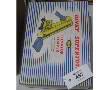 Dinky Supertoys 964 elevator loader with working hopper, elevator and chute, made by Meccano Ltd., in original box.(B.P. 24% 