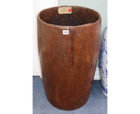 An African hollowed out tree trunk height 66cm