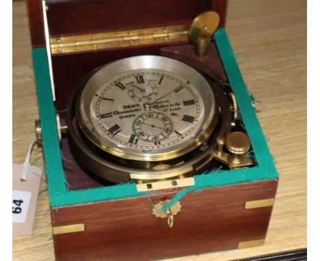 A modern ship's chronometer by Dent, No. 2109
