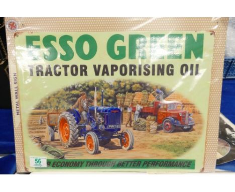 Reproduction Esso Tractor Vaporising Oil Enamel sign: 