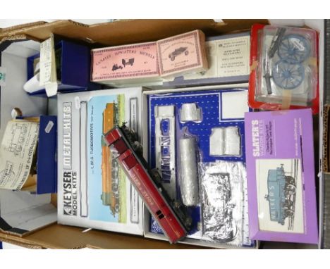 A collection of Modelist Made Metal Train Kits to include: Keyser L.M.S Turbomotive, Craftsman LMS1f 0-6-ot engine similar Ls