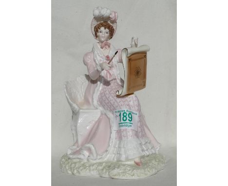 Royal Worcester limited editon lady figure for Compton Woodhouse Emma from Jane Austin collection 