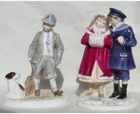 Royal Worcester for Compton Woodhouse Figures I Love Emily and Can I come to.. : both limited edition(2) 