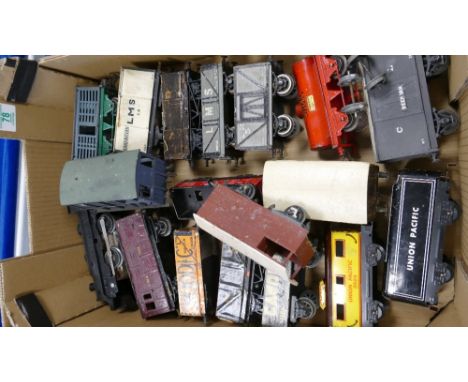 A collection of model train carriages