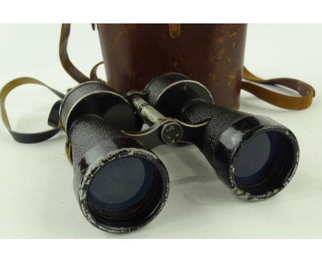 Pair of Second War period German Kriegs Marine Beh 7 x 50 binoculars by Ernst Leitz.
