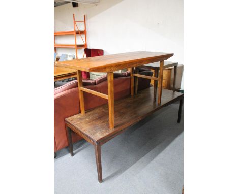 Two mid 20th century Danish coffee tables and a lamp table 