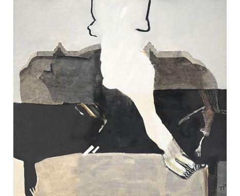 Teresa Pagowska (1926-2007), Nu blanche sur canapé , 1981, huile sur toile, monogrammée, signée, datée et titrée au verso, 14