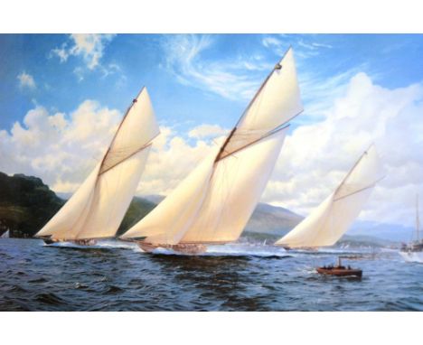Steven Dews
'Britania Racing Valkyrie III & Ailsa for the Muir Memorial Challenge Cup'
Limited edition signed print, 346/350,