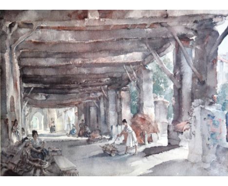 Sir William Russell Flint RA (1880-1969)
'Gossip after Market, Perigord'
Reproduction print, signed in pencil, 52 x 68cm