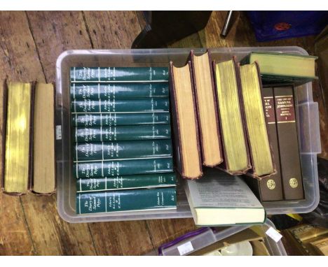 A quantity of books including 'The Life of Samuel Johnson' James Boswell I &amp; II, twenty Punch annuals from the 1930s &amp