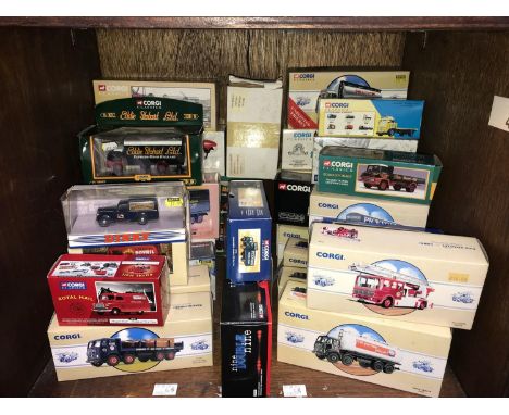 SECTION 42. A collection of 33 assorted boxed die-cast model lorries and vans including examples by Corgi and Dinky etc. Mode