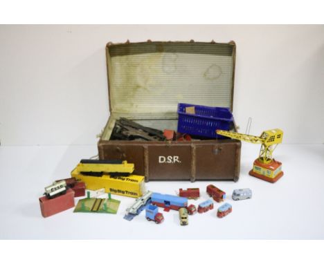 A Model Railway; together with Children's Toys - including Copperfield Circus set in a canvas suitcase as a lot, w.a.f. (1)