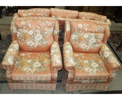 A very attractive modern three piece Suite of Seat Furniture, consisting of a three seater Settee and two matching Armchairs,