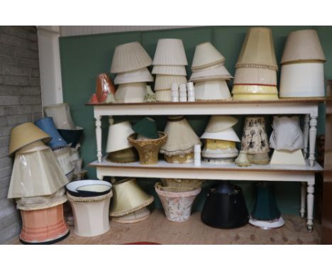 A large collection of modern Light Shades, of varying sizes. As a collection, w.a.f. (1)
