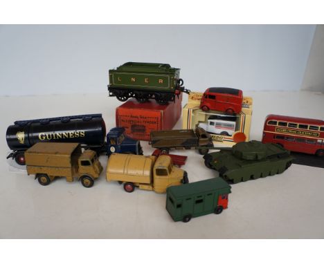 interesting collection of model vehicles to include Hornby Series Tender with Box