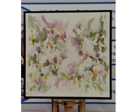 Corinne Natel (C.J. Natel) Everythings Vivid, Acrylic, Ink, Glitter And Mixed Media On Canvas signed and dated 2018 Now Every