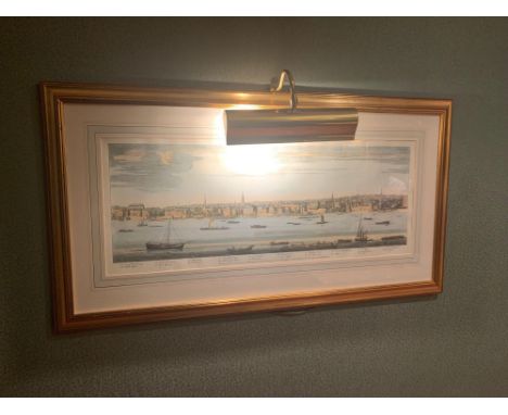 A Panorama Lithograph View From The River Thames A Drawing Taken From Mr Watsons Summer House Opposite Somerset House By Samu